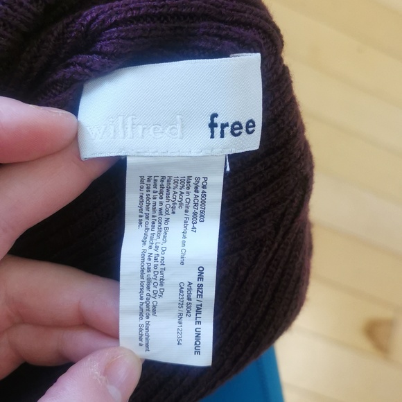 Wilfred Free Purple Acrylic Beanie - Picture 4 of 4